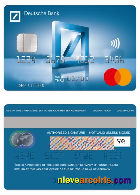 Germany Deutsche Bank debit mastercard